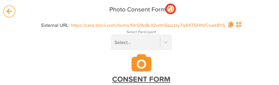 Display URLs and QR Codes in the 'Forms' feature