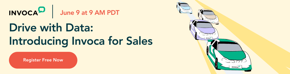 Register for the Drive with Data: Invoca for Sales event