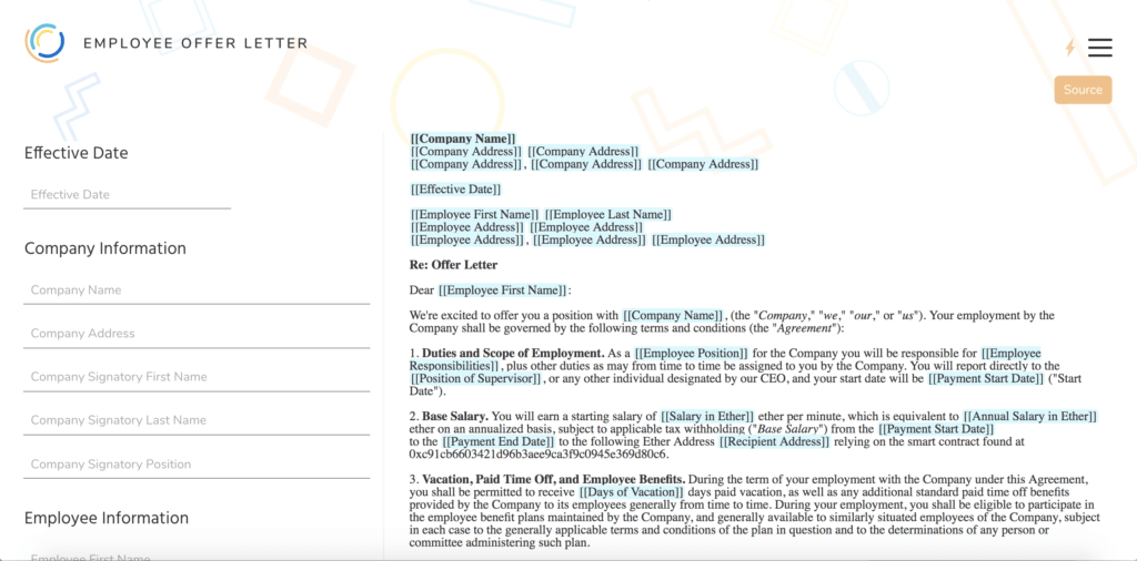 openlaw editor