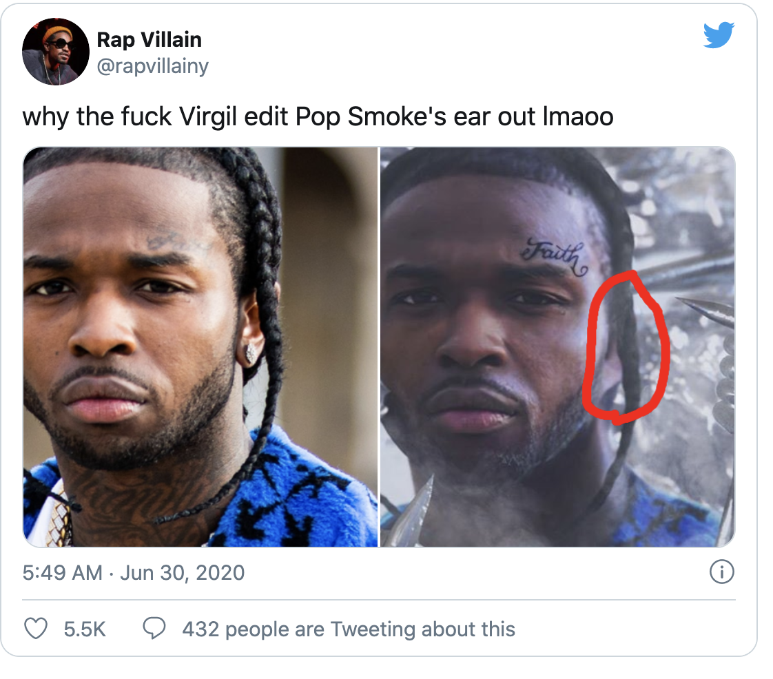 Virgil Abloh’s Pop Smoke Cover BOO The Streets Are Talking