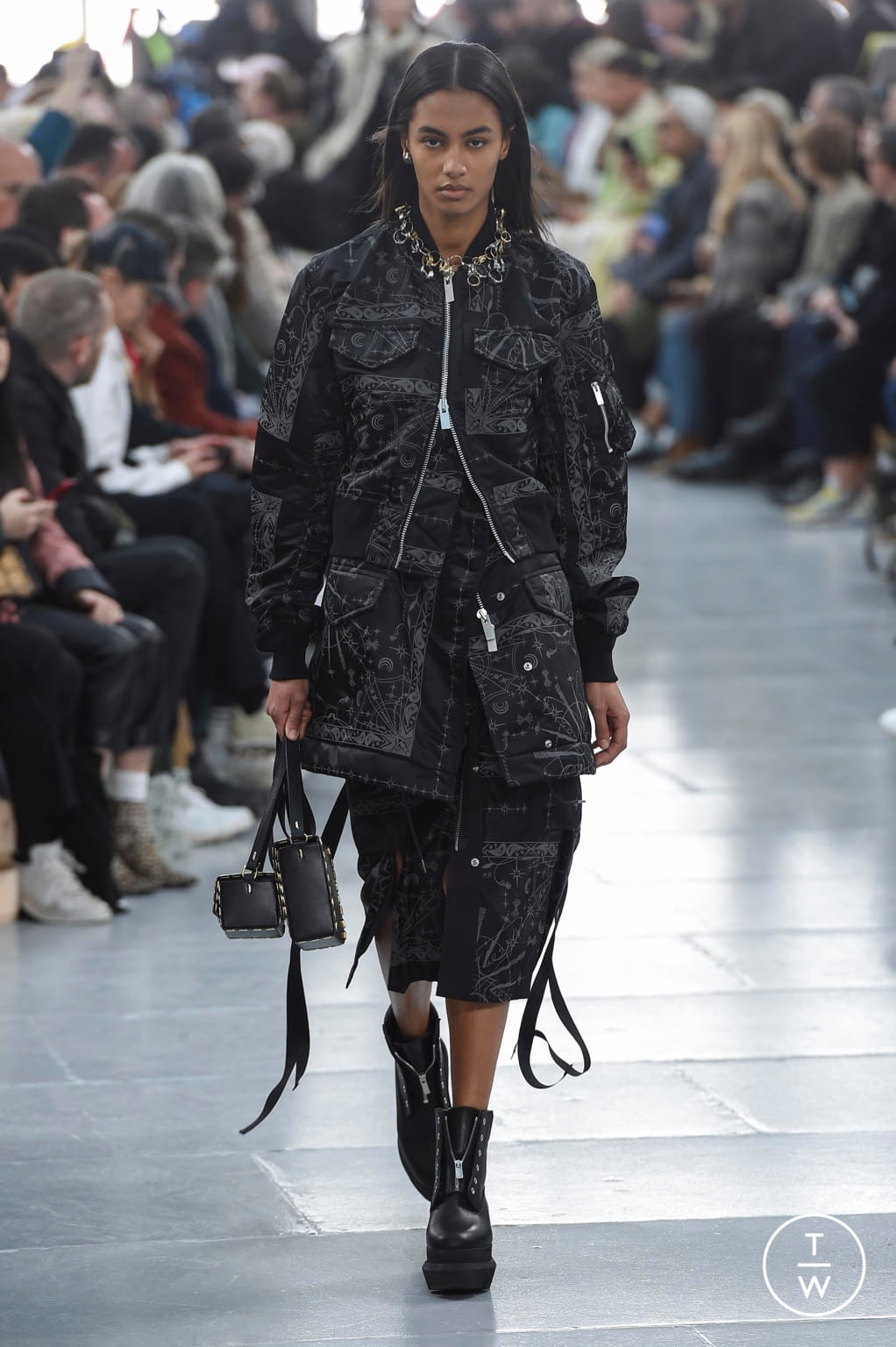 GANNI Floral Print Quilted Jacket