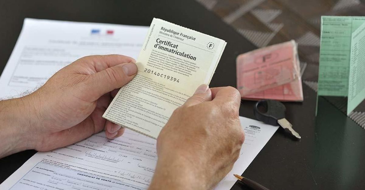 certificat d'immatriculation