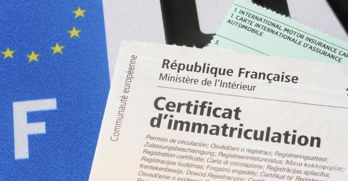 carte grise avec code de cession