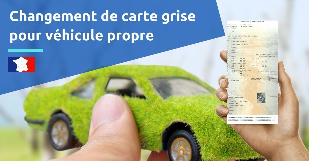 changement carte grise véhicule propre