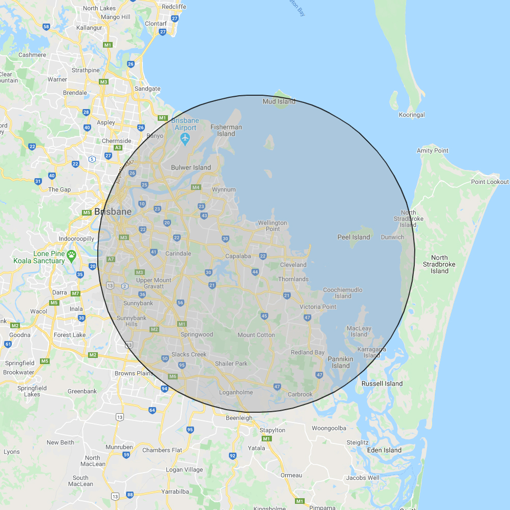 Birkdale Fair Shopping Centre Free Delivery Service Area Map
