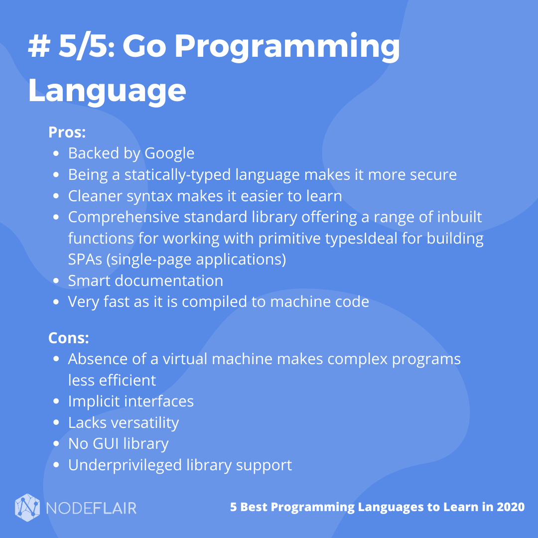 5 Best Programming Languages to Learn in 2020