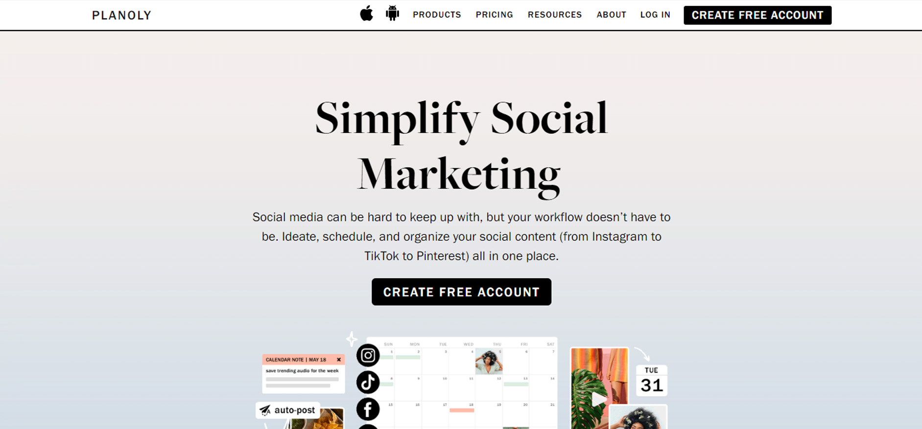 Screenshot Of Social Media Scheduler, Planoly
