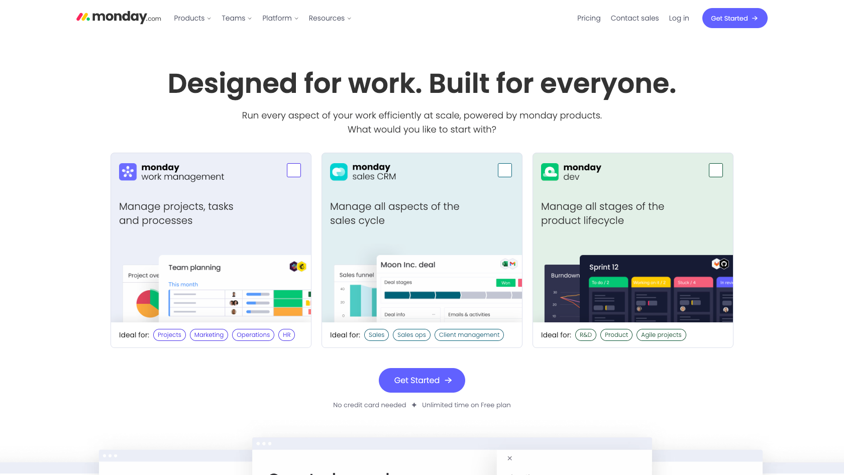 Monday.com Home Page