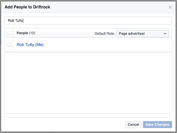 Facebook Business Manager Page Advertiser