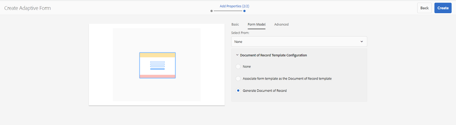 How to create an AEM adaptive form