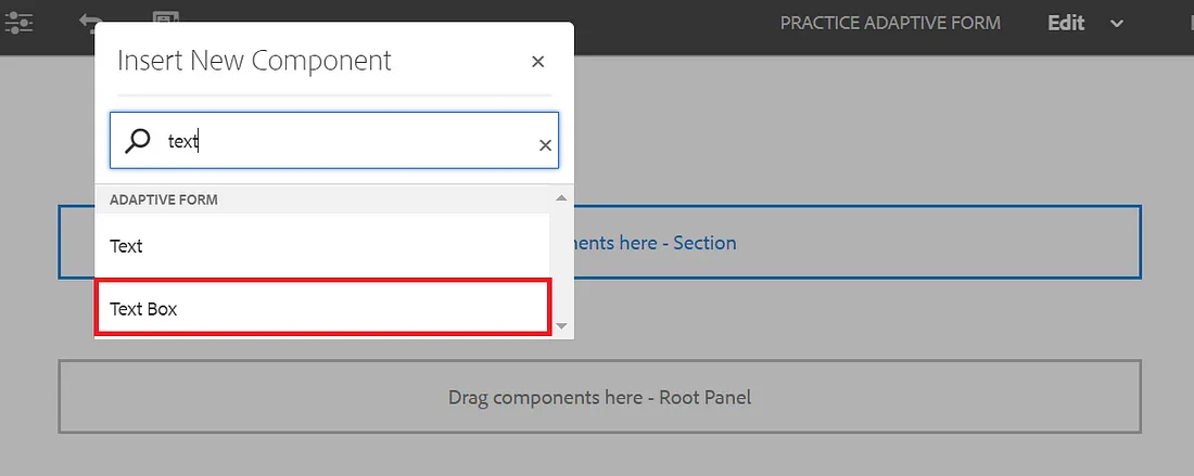 How to create an AEM adaptive form