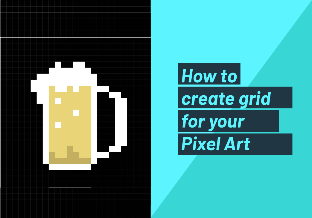 How to create a grid to make a Pixel Art | Yarrow Co. Ltd.