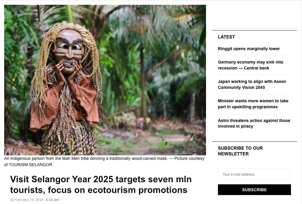 Selangor Journal Visit Selangor Year 2025 Targets Seven Mln Tourists Selangor Journal Visit Selangor Year 2025 Targets Seven Mln Tourists