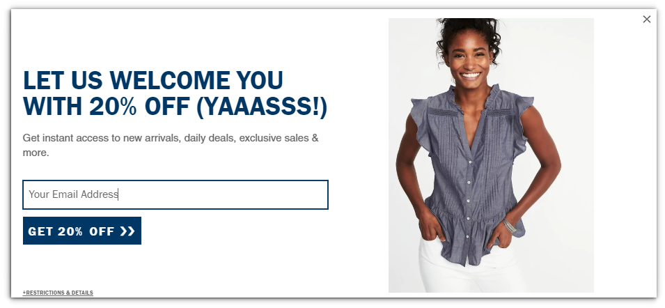 Old Navy - Ecommerce Business - Sendlane