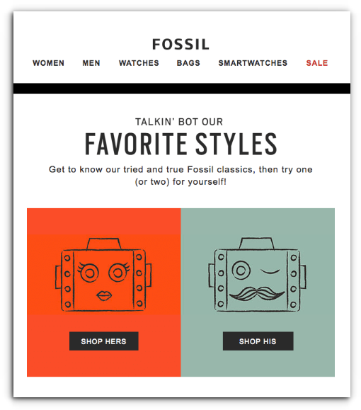 Fossil - Ecommerce Business - Sendlane