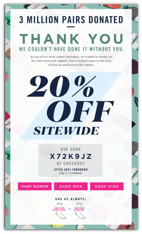 Bombas - Ecommerce Business - Sendlane