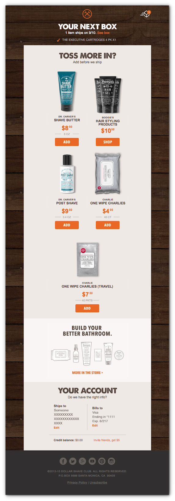 Sendlane_Order_Confirmation_Emails_DollarShaveClub