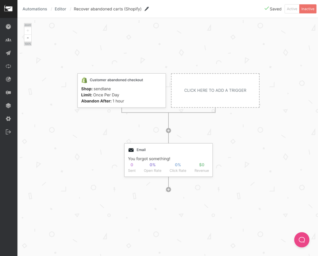 REcover abandoned cart shopify base funnel