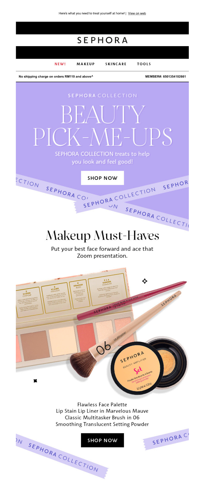 sephora_email_marketing_covid