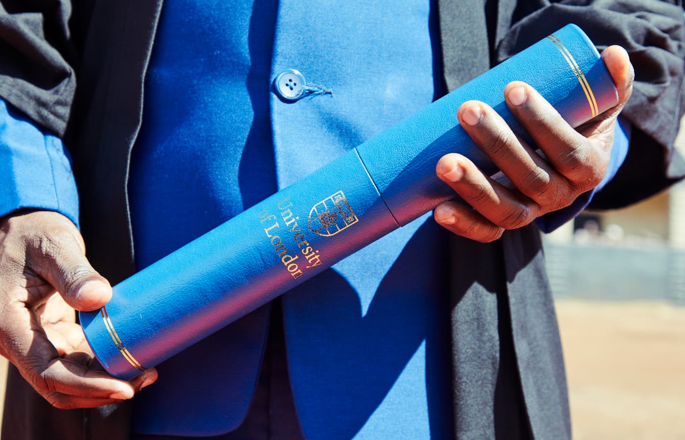 A Justice Defenders graduate holds a diploma from our partner, the University of London.