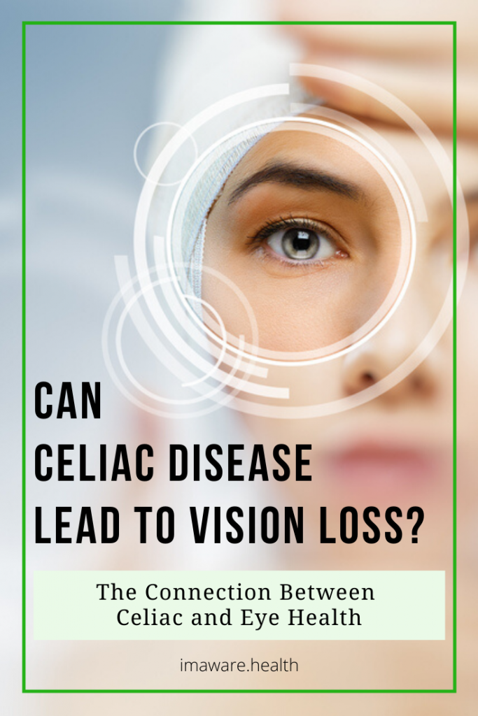 Celiac Disease and Eye Health image asking can celiac disease lead to vision loss?