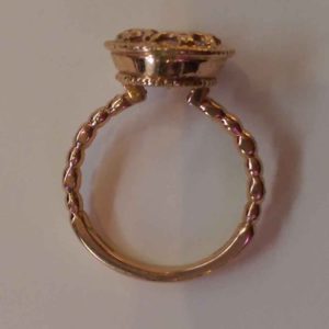 a cheap hatton garden engagement ring of low quality