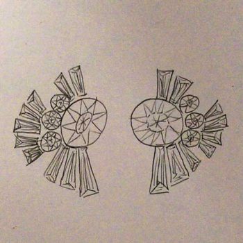 Earring concept sketch