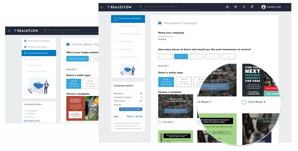 Realeflow increases product adoption with direct mail