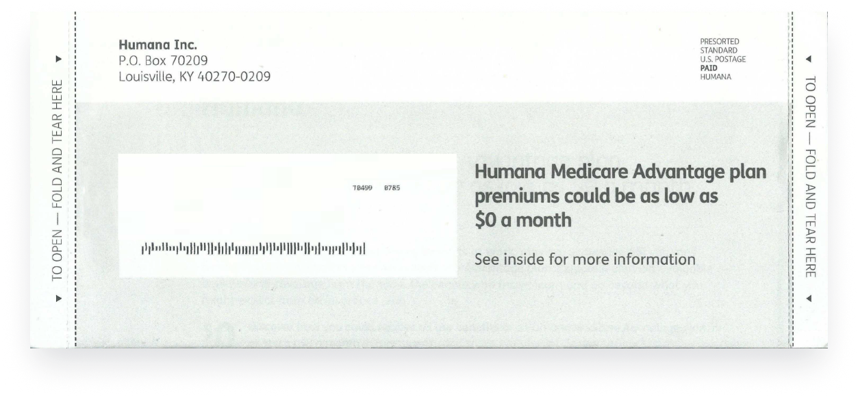 Humana, Best Direct Mail Campaigns Lob
