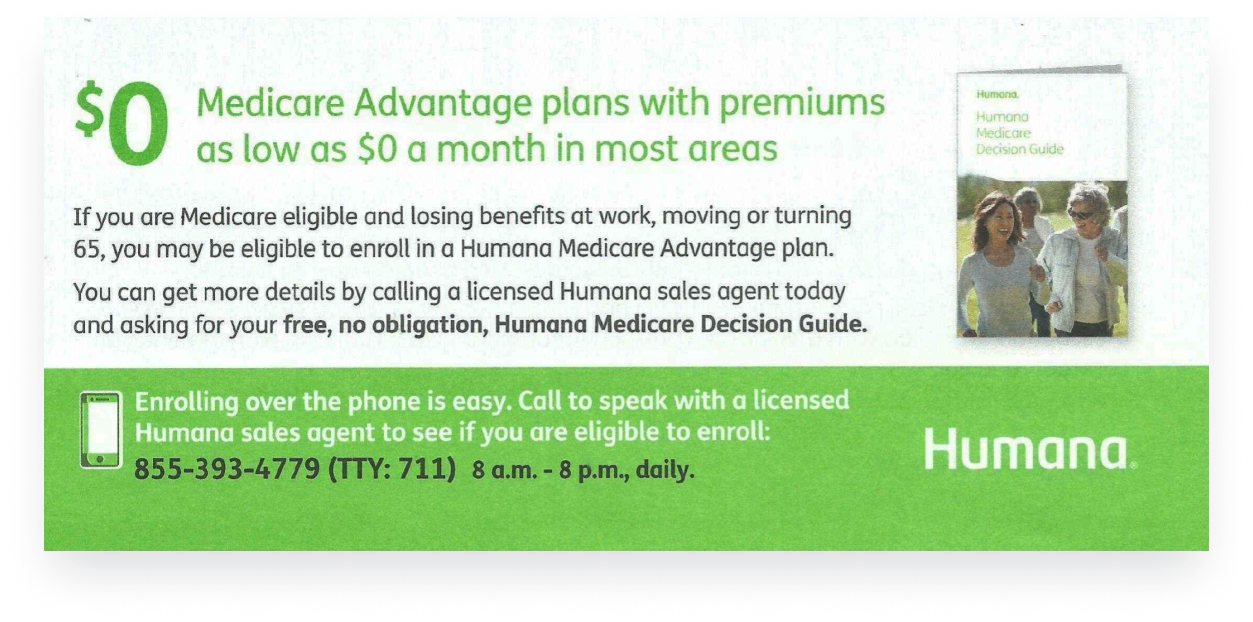 Humana, Best Direct Mail Campaigns Lob