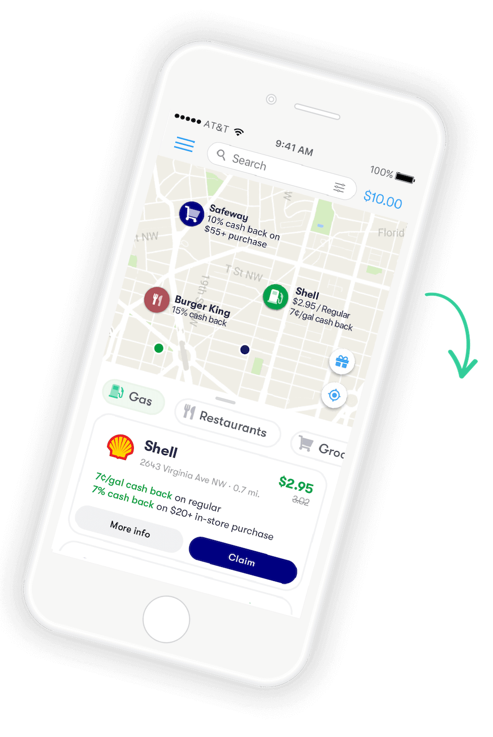 GetUpside: Free app for cash back on gas, groceries & restaurants 