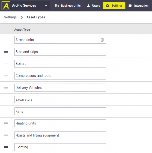 Office: Asset Types 