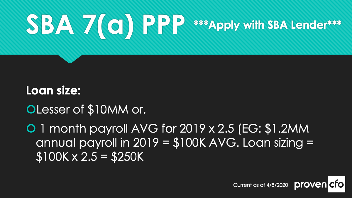 PPP Loan size info