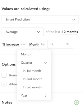 calculating values