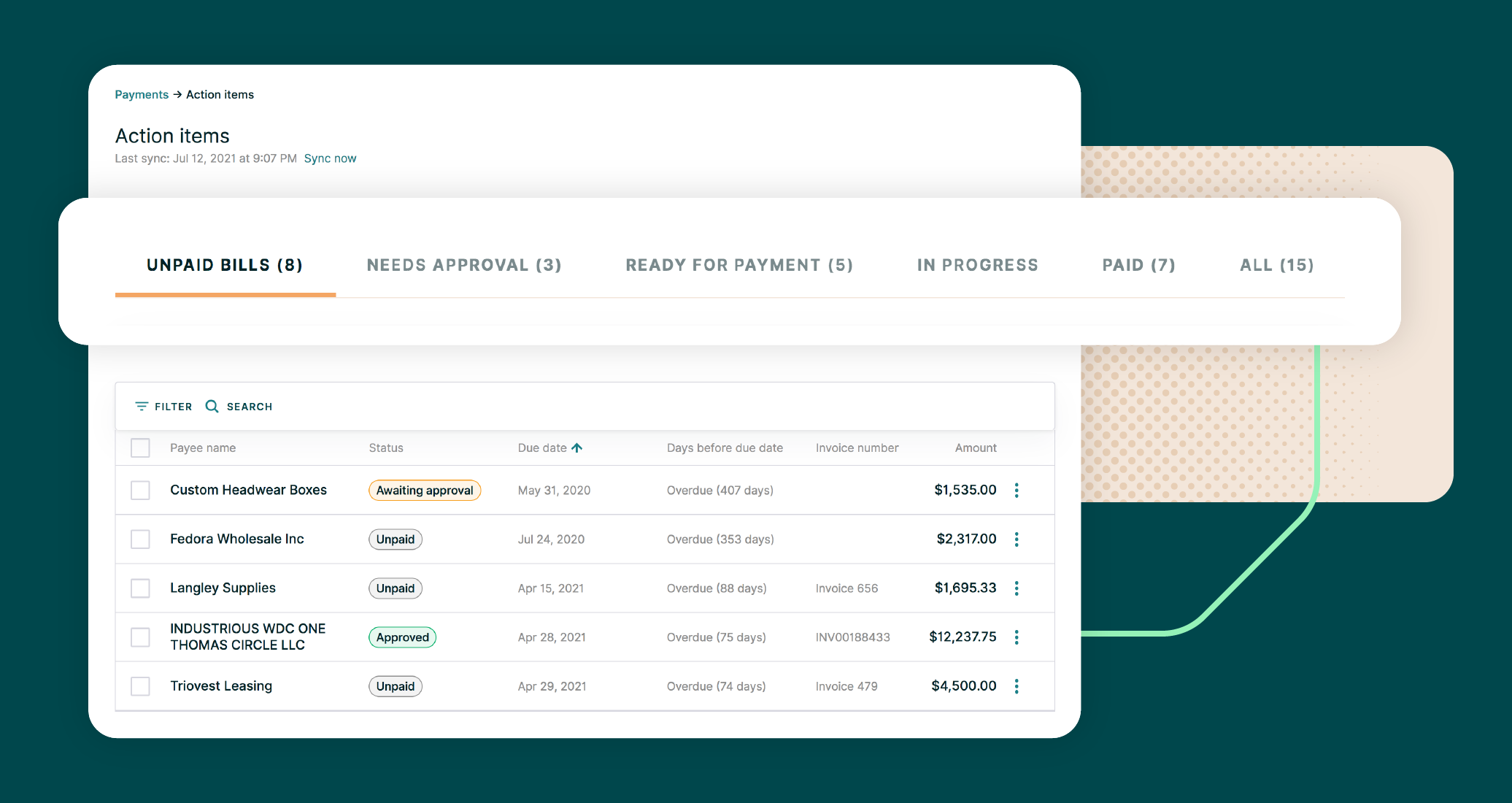 Relay Pro - Bill status image