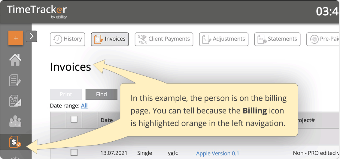 Collapse navigation