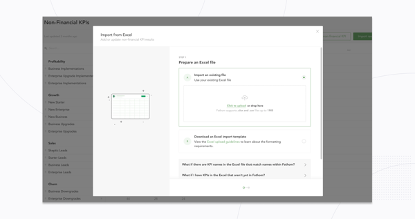 Excel NFKPI Import