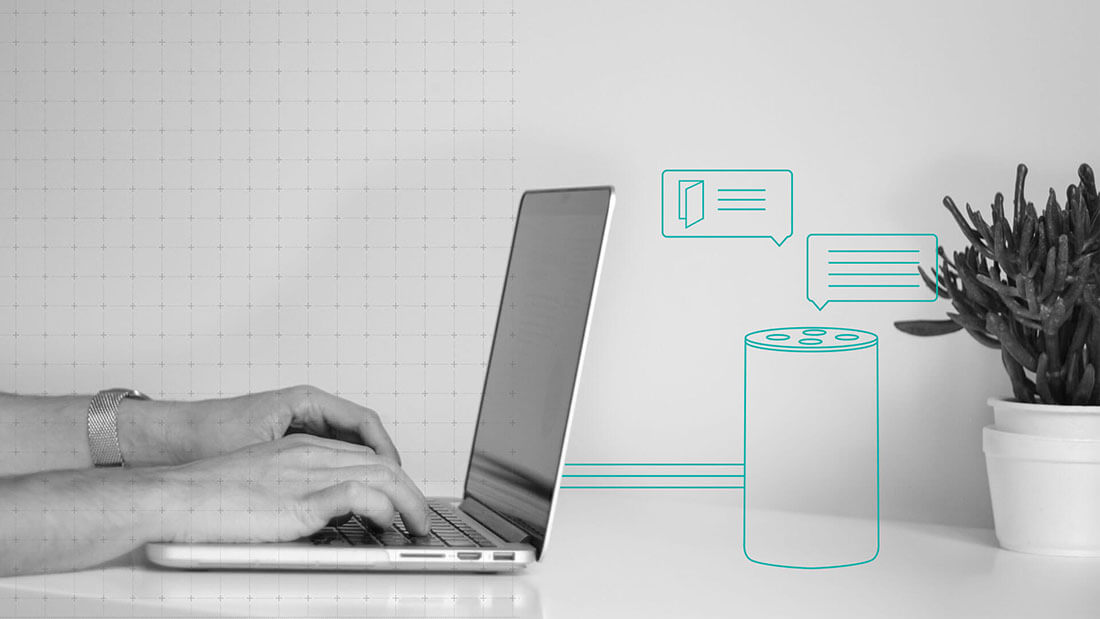 line graph, bar graph, two women looking at data on a computer, large group of people walking and wearing masks in a city, and two males a manager and frontline employee checking on products in a warehouse