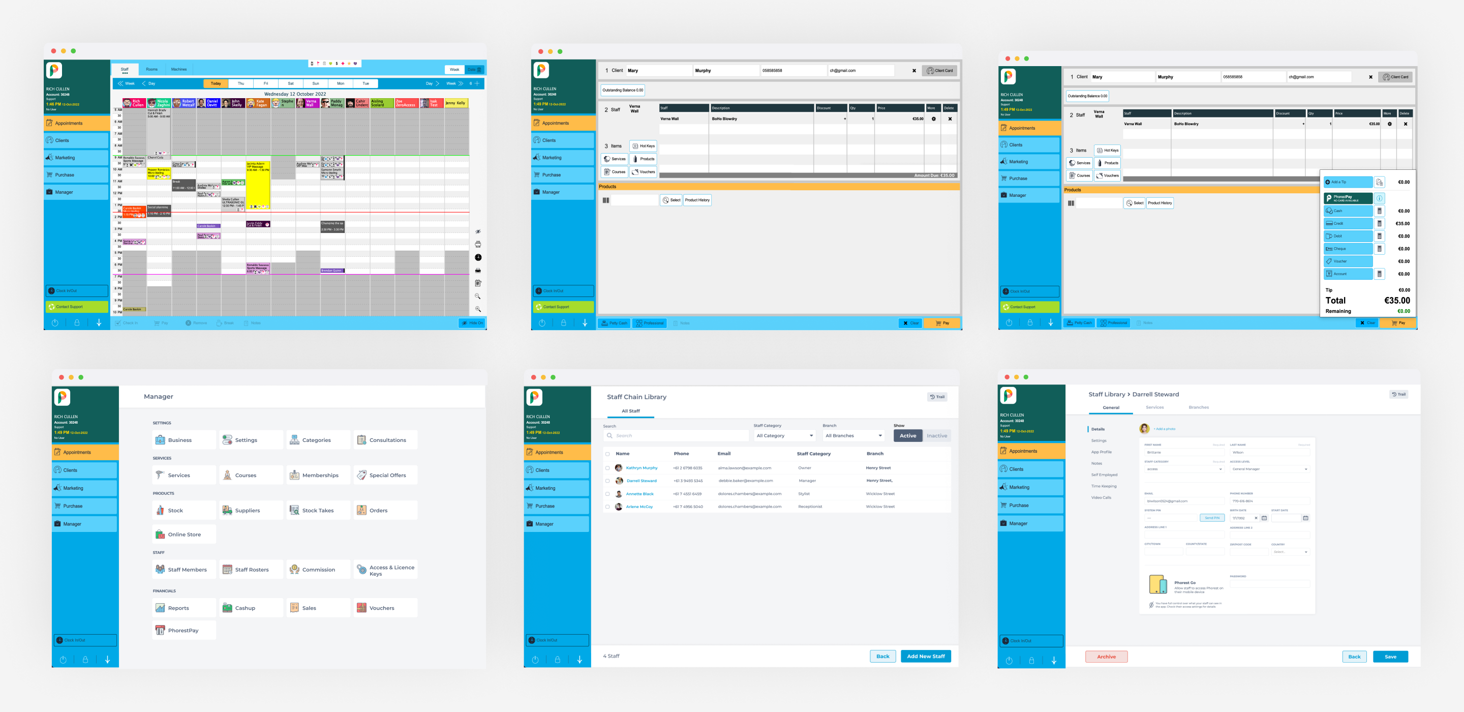 Desktop design with and without dates