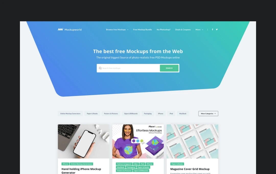 Die 7 besten Seiten für hochwertige Mockups