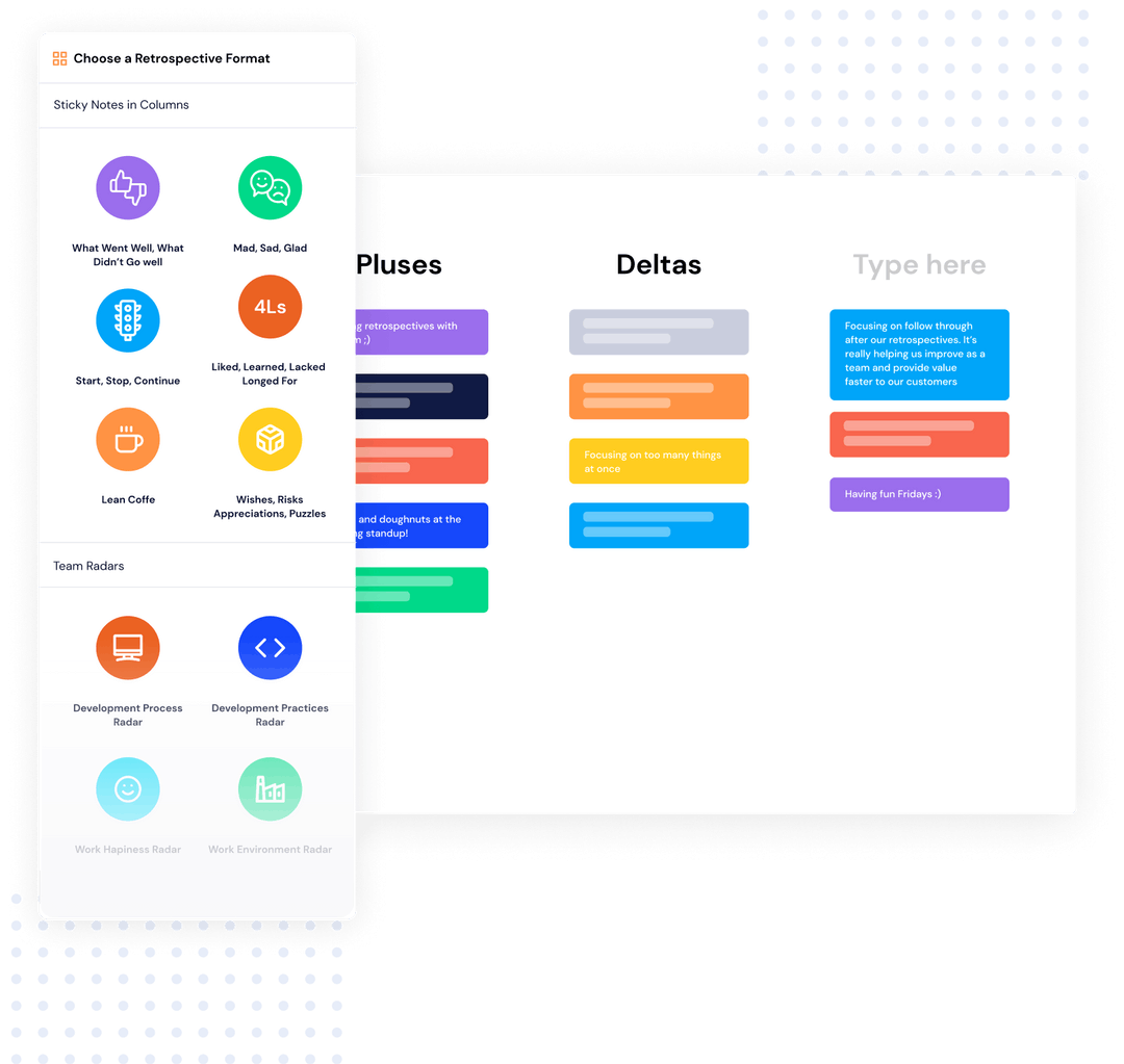 Retrospective software your team will actually enjoy.