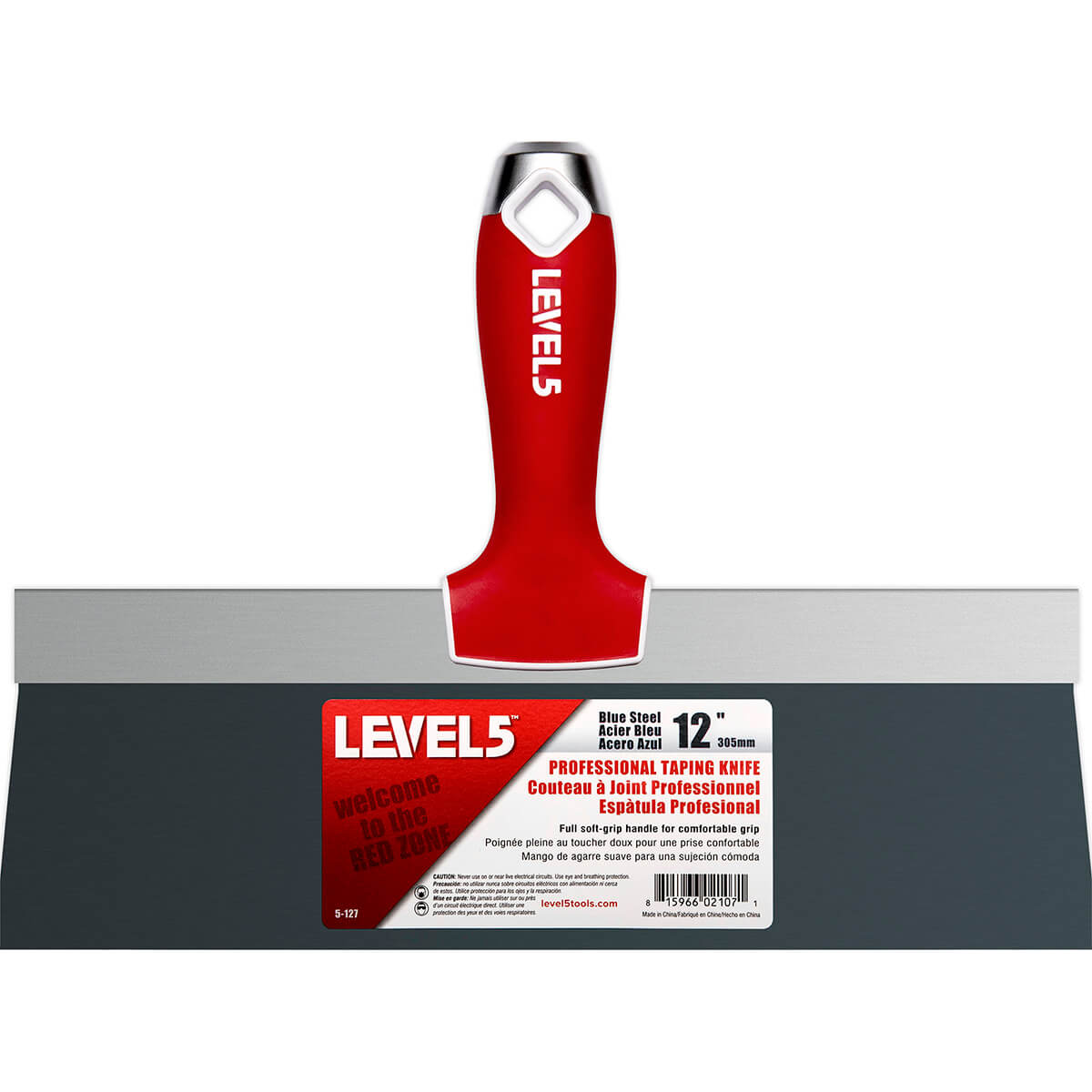 LEVEL5 Blue Steel Drywall Taping Knife Set 16" Mud Pan 5605