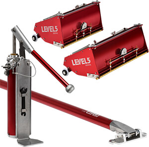 LEVEL5 10/12-Inch MEGA Flat Box Set + Ext. Handle & Pump | 4-629