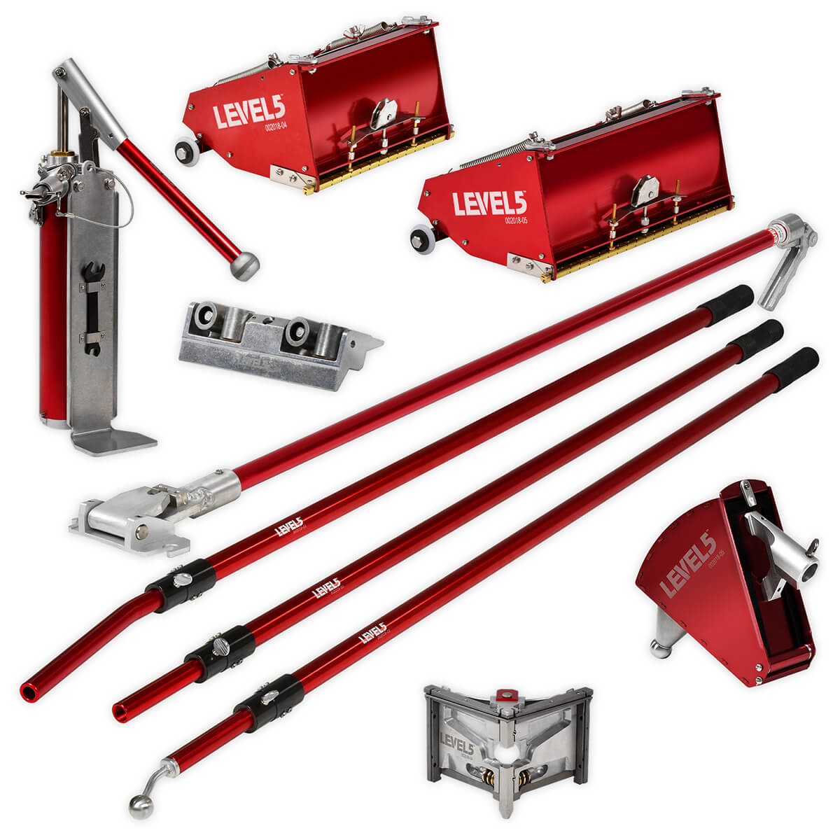 L5 Drywall Finishing Set with 7/10Inch MEGA Boxes + Handles 4612