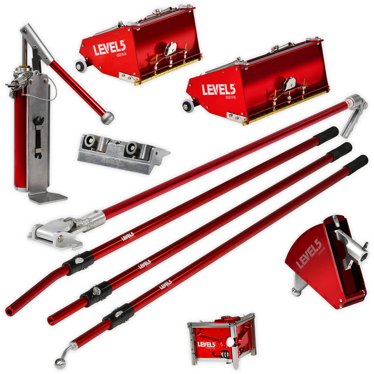 L5 Drywall Finishing Set with 7/10Inch MEGA Boxes + Handles 4612