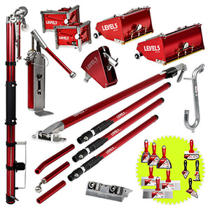 LEVEL5 Drywall Taping Tool Set | 10/12-Inch Boxes | 4-625