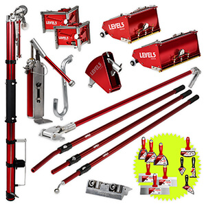 LEVEL5 Drywall Taping Tool Set | 10/12 Inch MEGA Boxes | 4-624