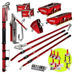 LEVEL5 Pro Drywall Taping Set | 10/12 Inch Boxes | 4-620