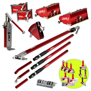 L5 Drywall Finish Set 10/12-Inch MEGA Boxes + Ext. Handle | 4-627