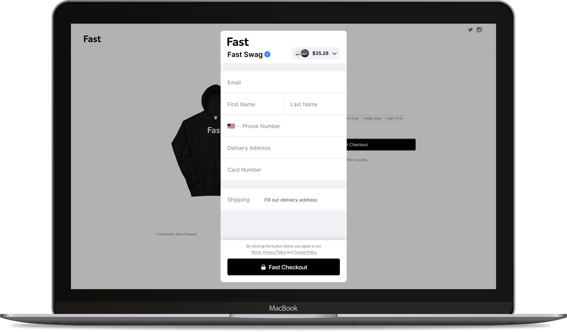 Fast Checkout desktop first time